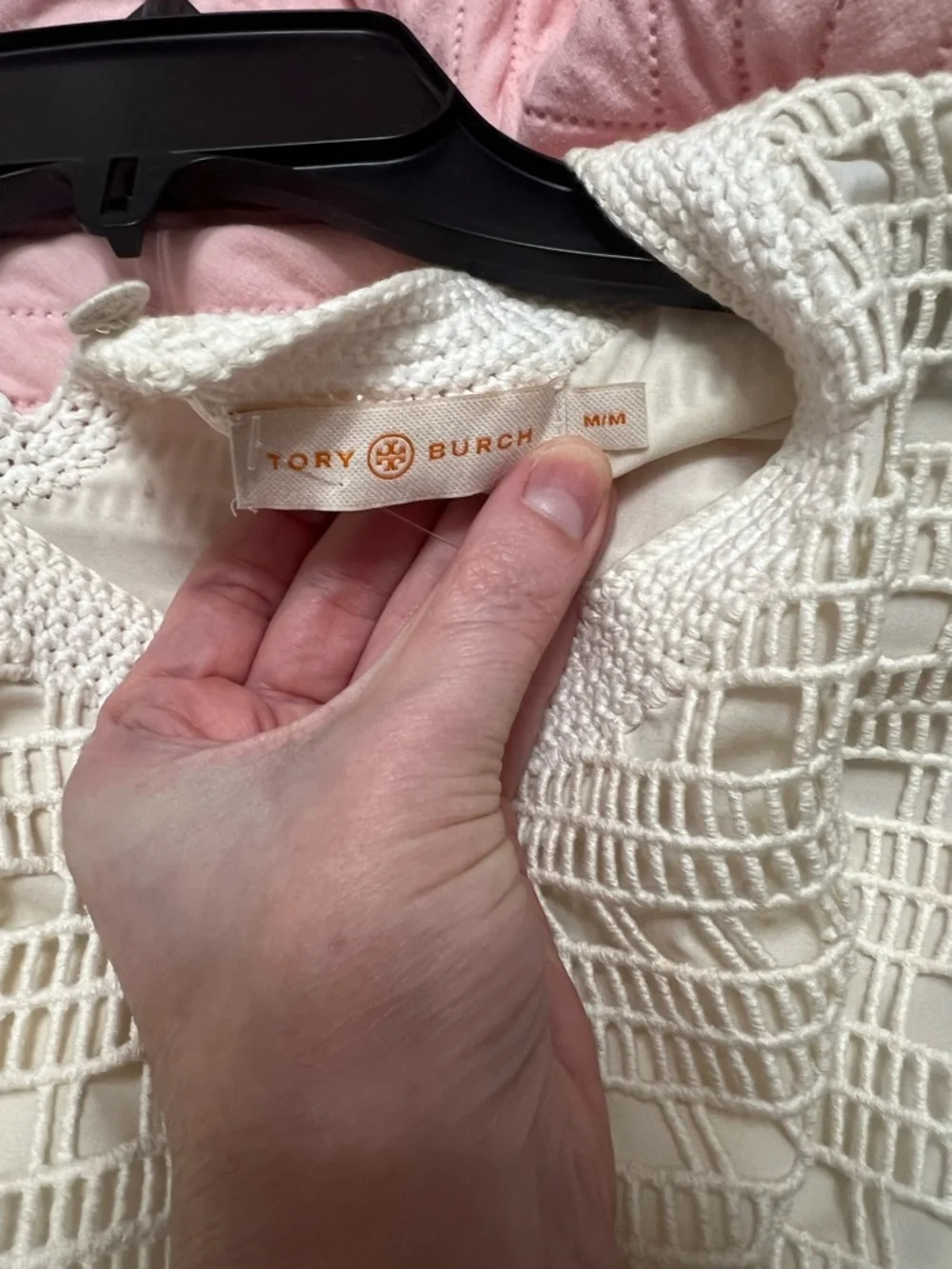 Tory Burch Dress Crochet Lace Lined
Pencil Ivory Off White Medium - Picture 3 of 16